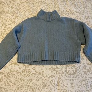 Aritzia cropped sweater. 100% merino wool.